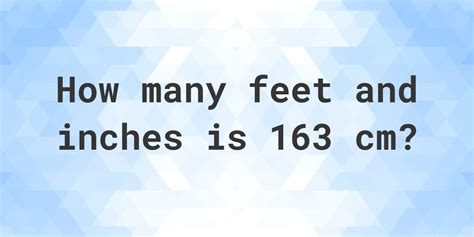 1 63 cm in feet|163 to feet and inches.